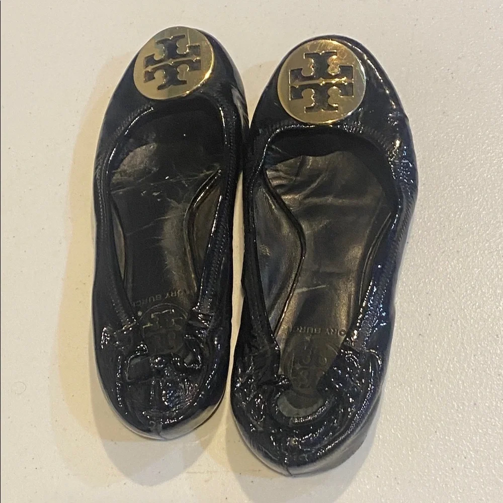 TORY BURCH Reva Patent Leather Ballet Flats